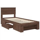  Krevetna konstrukcija Smeđi hrast 80 x 200 cm Konstruirano drvo | shoptok.hr
