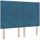  Boxspring krevet s madracem Plava 160 x 200 cm Baršun | shoptok.hr