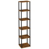 Songmics Polica enota 5 nivojev 23,8x38x173,4 cm rjava, (5000250175) Cene
