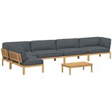  Set sofe s jastukom 6 pcs Antracit Čvrsto drvo akacije | Eponuda.com