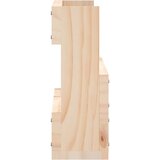  Zidni stalci za cipele 2 kom 59 x 9 x 23 cm od masivne borovine | shoptok.hr
