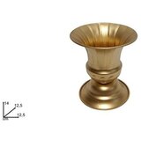  VAZA 12,5 x 14 CM ZLATNA METALNA | Eponuda.ba