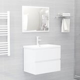 vidaXL 2-dijelni set kupaonskog namještaja od iverice sjajni bijeli | shoptok.hr