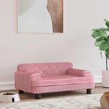 Krevet za pse ružičasti 70 x 45 x 30 cm baršunasti | Eponuda.ba