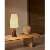 Kave Home Bela/temno rjava namizna svetilka s tekstilnim senčilom (višina 50 cm) Amire – | Shoptok.si