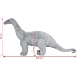 Samostojeći plišani dinosaur brahiosaur sivi XXL | Eponuda.ba