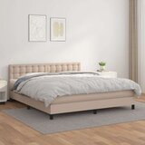  Krevet box spring s madracem cappuccino 180x200 cm umjetna koža Cijene