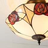 Endon 111907 - Plafonski luster Tiffany INGRAM 3xE27/10W/230V prečnik 45 cm | Eponuda.com