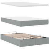  Otomanski krevet s madracem svijetlosivi 120x200 cm tkanine | shoptok.hr