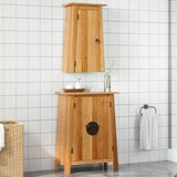 Maison Chic Kopalniška garnitura - Kopalniški sestavi 2-delna trdna borovina, (21788015) | Shoptok.si