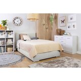CARRYHOME POSTELJA Z VZMETNICO 120 cm x 200 cm , tekstil ekru | Shoptok.si