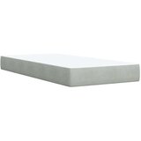 vidaXL box spring krevet s madracem svjetlosivi 90x190 cm baršunasti | shoptok.hr