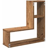  Zidne kockaste police 2 kom Staro drvo 50x15x50 cm | shoptok.hr