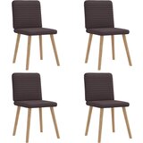 Maison Chic Jedilni stoli - Vzorci stoli 4 kosi temno rjavo blago A956, (22032356) | Shoptok.si