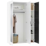 XXXL Omara Za Oblačila Jan, Bela, Antracit | Shoptok.si