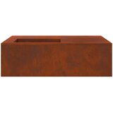  Kamin Smeđa 100 x 100 x 30 cm Čelik otporan na vremenske uvjete | shoptok.hr