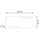  Stenska svetilka TILA 30 črna, (21347309) | Shoptok.si