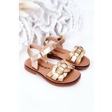 Boto Children's Sandals With Snake Pattern Gold Baxlee | ePonuda.com