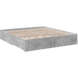  Okvir kreveta s ladicama siva boja betona 200x200 cm drveni | shoptok.hr