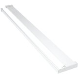 Pregrada za tuš s policom krom 115x195 cm staklo ESG i aluminij | shoptok.hr