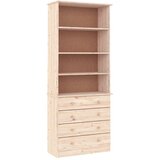  Regal za knjige s ladicama ALTA 77x35x186,5 cm masivna borovina | shoptok.hr