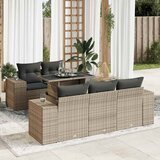 vidaXL 6-dijelni set vrtnih sofa od poliratana s jastucima sivi | shoptok.hr