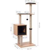  Penjalica za mačke s prostirkom za grebanje od sisala 123 cm | shoptok.hr