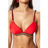 Trendyol Bikini Top - Red - Plain Cene