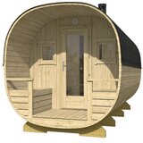 Male kuće Vanjska sauna TURKU 240 × 447 cm – bez završnog krovnog pokrova | shoptok.hr