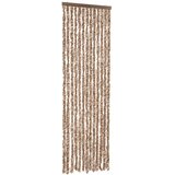  Zastor protiv muha bež i tamnosmeđa 56 x 200 cm od šenila | shoptok.hr