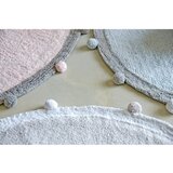 Lorena Canals Okrogla preproga iz bombaža Bubbyl - Light grey - White | Shoptok.si