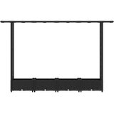  Povišeni krevet s mrežom i krovom Crna 203 x 40 x 123 cm PP | shoptok.hr