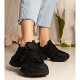 Gemre Black women's chunky sports sneakers Zarina | shoptok.hr