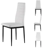Trepezarijske stolice set 4 kom Tami eko koža White
