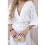Kesi Włoski Muslin dress with embroidery at the waist white | shoptok.hr