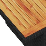 vidaXL 9-dijelni set vrtnih sofa s jastucima crni od poliratana bagrem | shoptok.hr