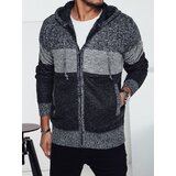 DStreet Sweter męski ocieplany z kapturem szary | shoptok.hr