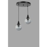 Opviq afra 2 li tepsili siyah Füme Camlı Sarkıt blackfume chandelier | ePonuda.com