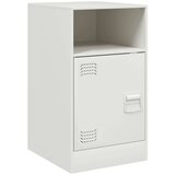 vidaXL Nočna omarica bela 34,5x39x62 cm jeklo | Shoptok.si