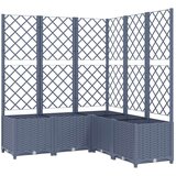  Sadilica s rešetkom tamnosiva 120 x 120 x 136 cm pp | shoptok.hr