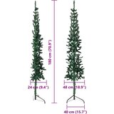  Tanka umjetna polovica božićnog drvca sa stalkom zelena 180 cm | shoptok.hr