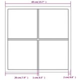 Zidno ogledalo crno 40 x 40 cm metalno | Eponuda.com