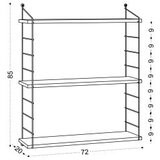 Decortie Zidna polica Armoni 3'lu White | Eponuda.com