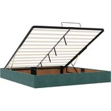  Otomanski posteljni okvir z vzmetnicami zelen 200x200cm žamet, (22053480) | Shoptok.si