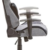 Livetastic GAMING STOL umetna masa, tekstil siva, črna | Shoptok.si