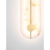 Nova Luce Krem/mjedena LED zidna lampa u kamenom dekoru Aider – | shoptok.hr