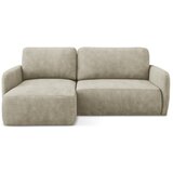 Makamii Bež sklopiva/s prostorom za odlaganje kutna garnitura od šenila (s lijevim kutom/s ležaljkom) Lilo – | shoptok.hr