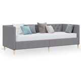  Dnevni ležaj s madracem i USB-om svjetlosivi tkanina 90x200 cm | shoptok.hr
