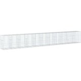 vidaXL Gabionska košara s poklopcem 1100x100x150 cm pocinčano željezo | shoptok.hr