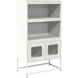 Maison Chic Visoka Komoda - Predalnik Bela 68x39x123 cm Jeklo, (21715535) Cene